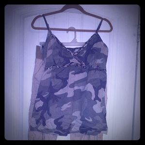 Camo maternity tank top